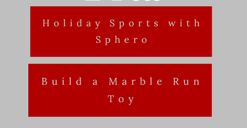 Another day, another #STEM and #robotics challenge! Get coding with <a href="/SpheroEdu/">Sphero Education</a> or build a marble run with <a href="/LEGOIdeas/">LEGO® IDEAS</a> during the Countdown to the Holidays! dsb1makes.weebly.com #edtech