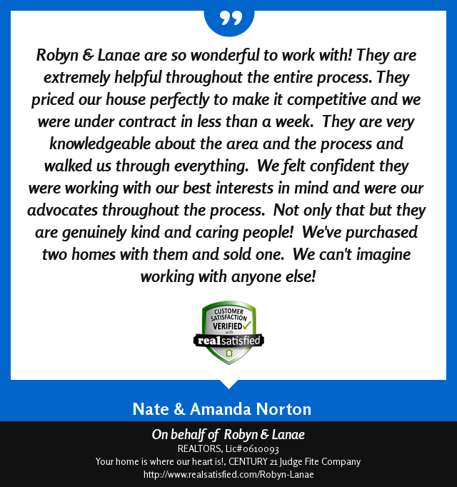 HumblesLanae's tweet photo. When a client is happy, I'm happy. This made me happy! #RobynandLanae https://t.co/PYe2VQyD63 via @realsatisfied https://t.co/0VtCszwB4N