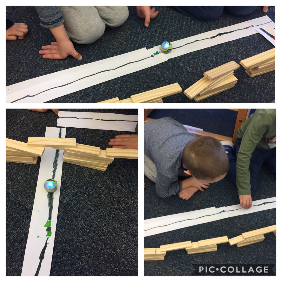 WilshireLibrary's tweet image. Our kindergarten friends worked really hard on the final @Ozobot challenge in our #MonthOfCode! Still working on getting our #codes to work the way we want them to- this requires practice, patience &amp;amp; fine motor skills...but they continued to refine &amp;amp; didn’t give up! @WilshireES
