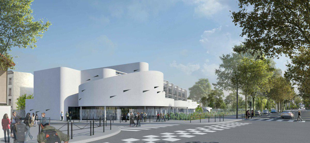 DavidKimelfeld's tweet photo. À la rentrée 2022, 700 élèves découvriront un nouveau collège à @villeurbanne. Cusset accueillera en effet un établissement flambant neuf, construit avec des matériaux biosourcés, équipé de panneaux photovoltaïques, d'un gymnase et d'une salle de restauration. #ConseilDeMétropole https://t.co/T5obhcra0c