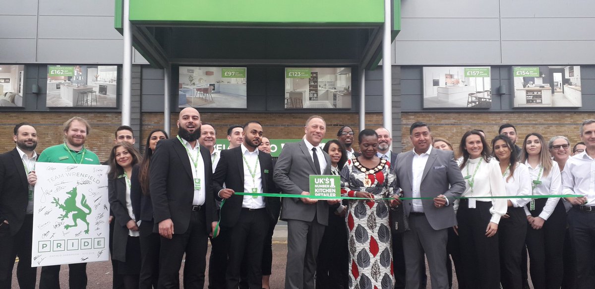 Mayor of Enfield on Twitter "Wren Kitchens SHOWROOM OPENING Enfield