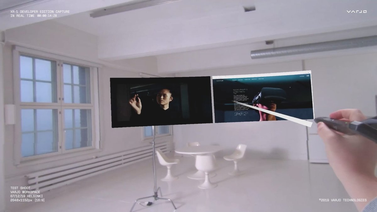 vrandgo's tweet photo. Varjo Unveils ‘Workspace’ User Interface, Exploring the Future of Always-on AR/VR Workflows https://t.co/vS4oC6fYbG visit https://t.co/qIvRfjL3Ya https://t.co/B5F7vGVLiX