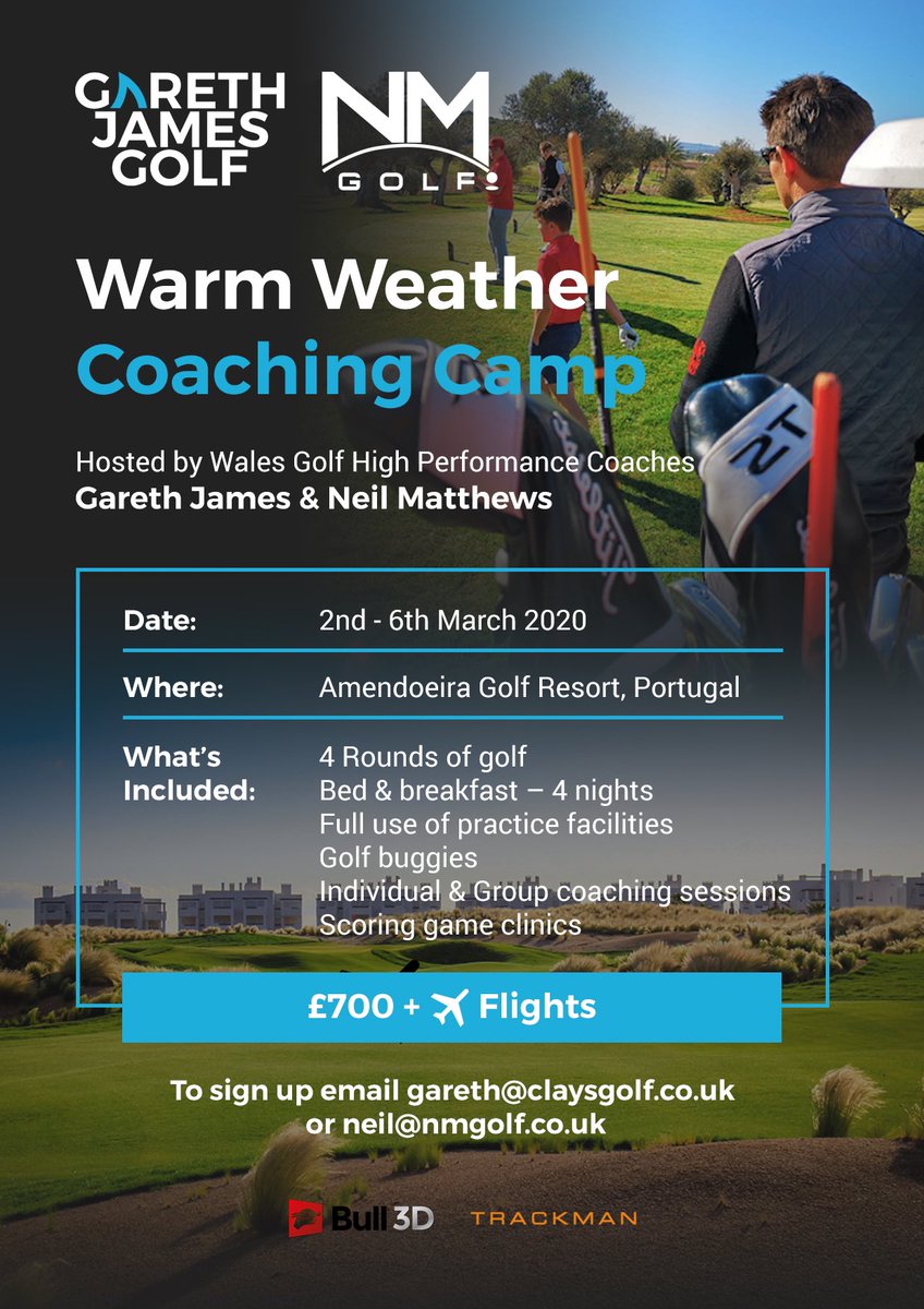 Neil Matthews (@nmgolf1) on Twitter photo Exciting opportunity to come on a Warm Weather Coaching Camp with <a href="/walesgolf/">Wales Golf Holidays</a> coaches <a href="/NMGolf1/">Neil Matthews</a> and <a href="/GarethJamesGolf/">Gareth James</a> early in March 2020 to get your game in great shape for the Season. Contact us for further details #golf #golfcoach #gamechanger Exciting opportunity to come on a Warm Weather Coaching Camp with <a href="/walesgolf/">Wales Golf Holidays</a> coaches <a href="/NMGolf1/">Neil Matthews</a> and <a href="/GarethJamesGolf/">Gareth James</a> early in March 2020 to get your game in great shape for the Season. Contact us for further details #golf #golfcoach #gamechanger