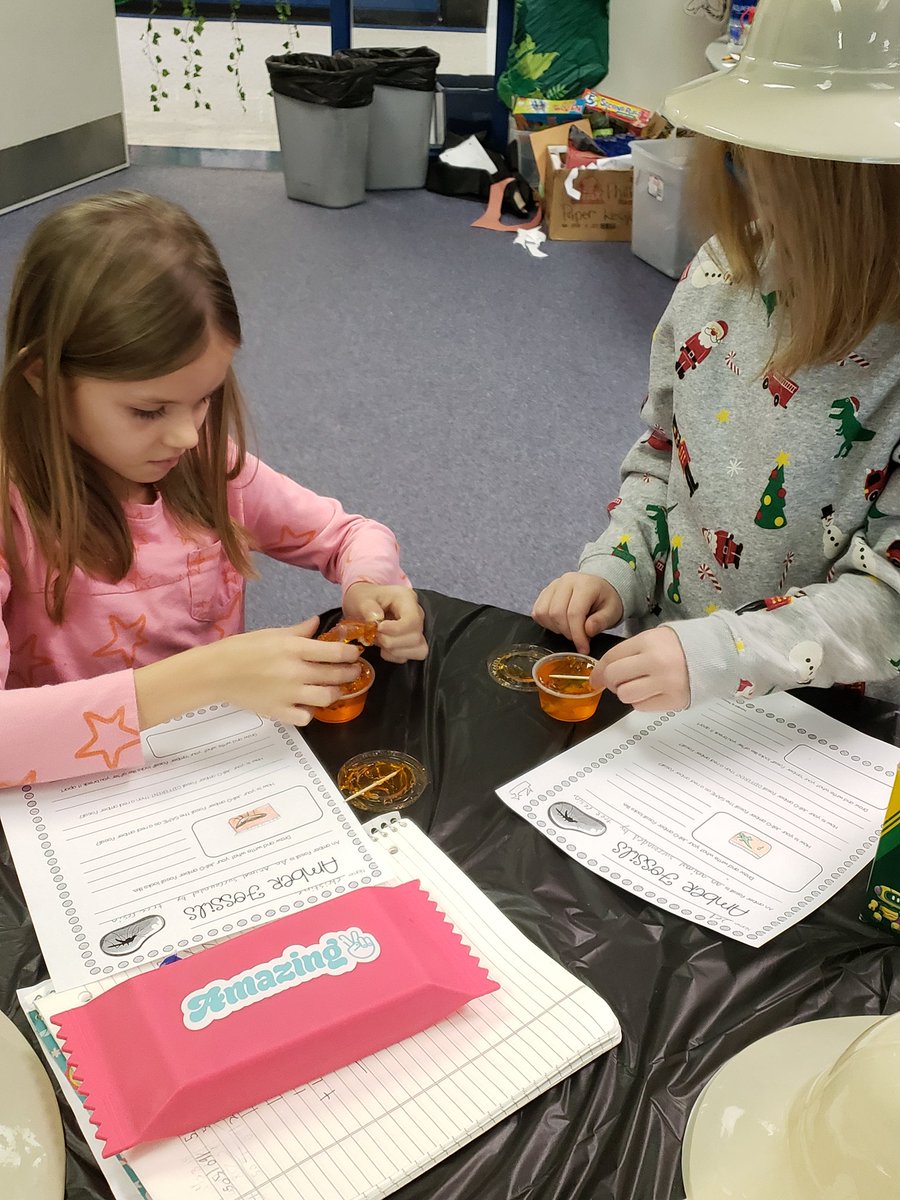 wsmithpes's tweet photo. Dino Week Day 1 - we researched dinosaurs in @EpicKidsBooks began our dinosaur park project and explored amber jello fossils #plainstigers #tlap https://t.co/Pn07Ddkouz