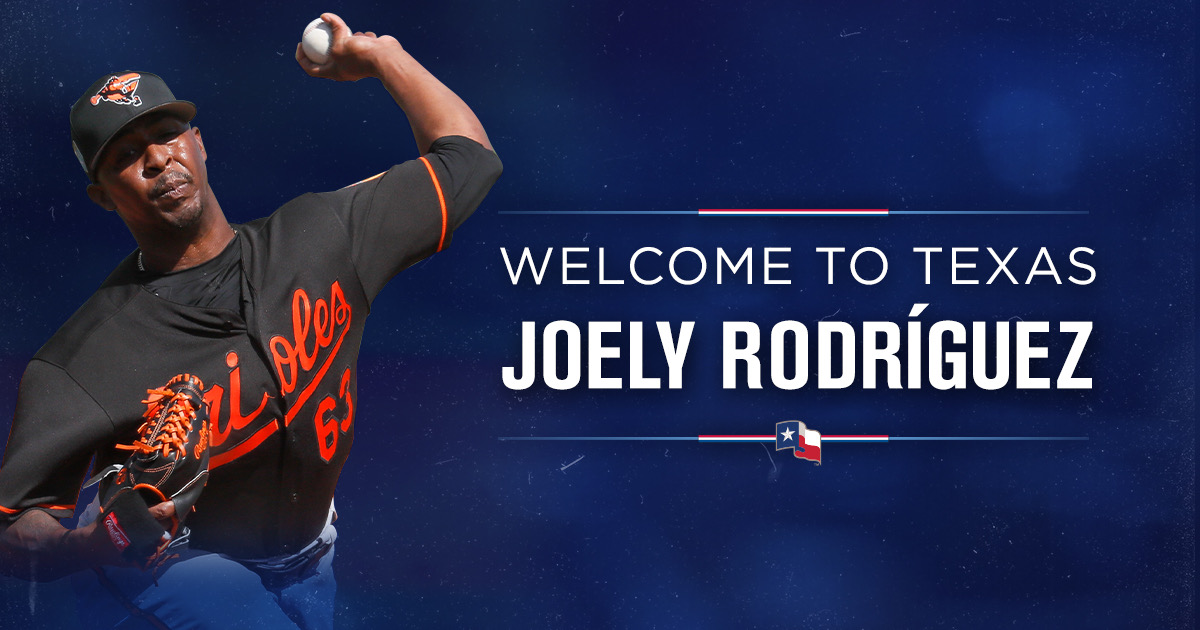 Rangers's tweet photo. The arms race continues.

We have signed Joely Rodríguez to a two-year contract with a team option for 2022. https://t.co/3UYVm08EjZ