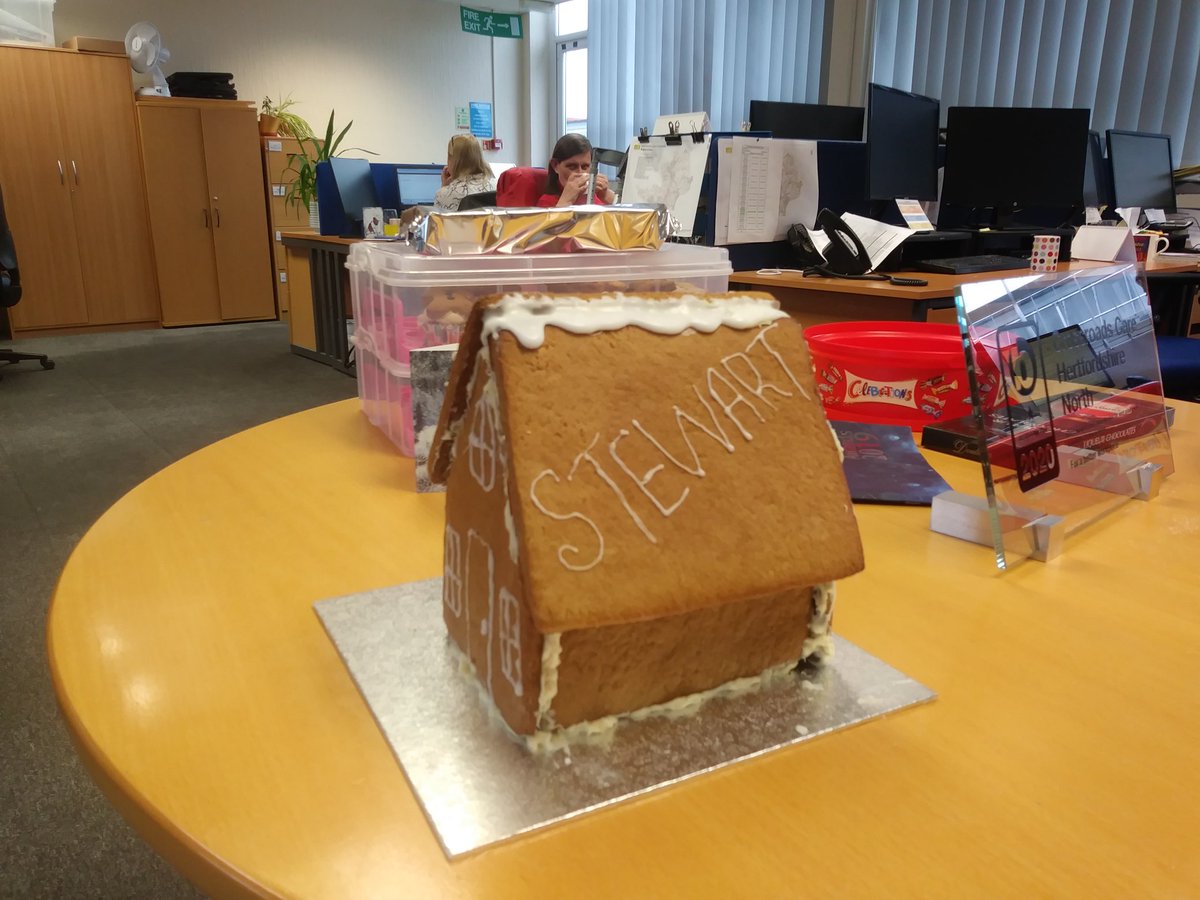 Amazing Ginger bread house in today for Christmas. Got some talented bakers in the office