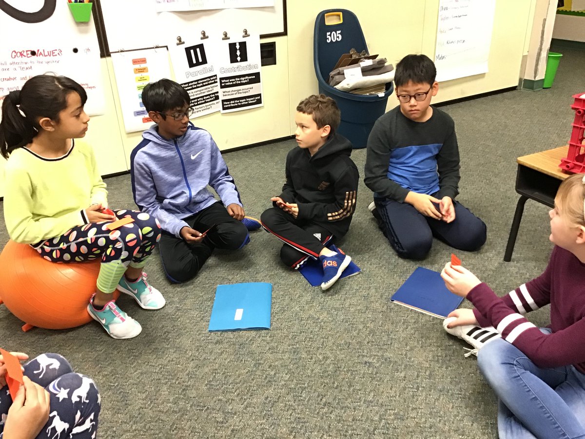 shawnee_gt's tweet photo. Listening to one and other during a Tanglers game and then evaluated the game by using our six hats #FISDQUEST #fortunate5th @shawneetrailelm #tweeteroftheday #communication @jasonbhenry76 @Mrs_Rushing5 https://t.co/vRg9mPrNjG