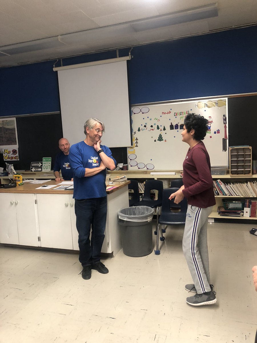 s_deeck's tweet photo. We had lots of fun doing improv this morning. Thank you @JPomianowski for inviting us ! @CDNimprov @HillcrestMS1 https://t.co/lJ7xaWKgcy