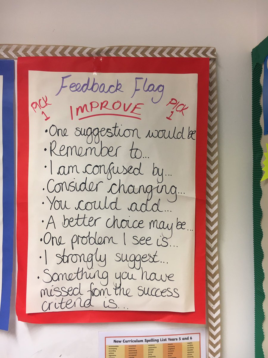 One of the ways to help with peer feedback is to provide the language for learners as they engage with their peers!  <a href="/JMU/">JMU</a> <a href="/JMUCoE/">JMU College of Education</a> <a href="/CorwinPress/">Corwin</a>