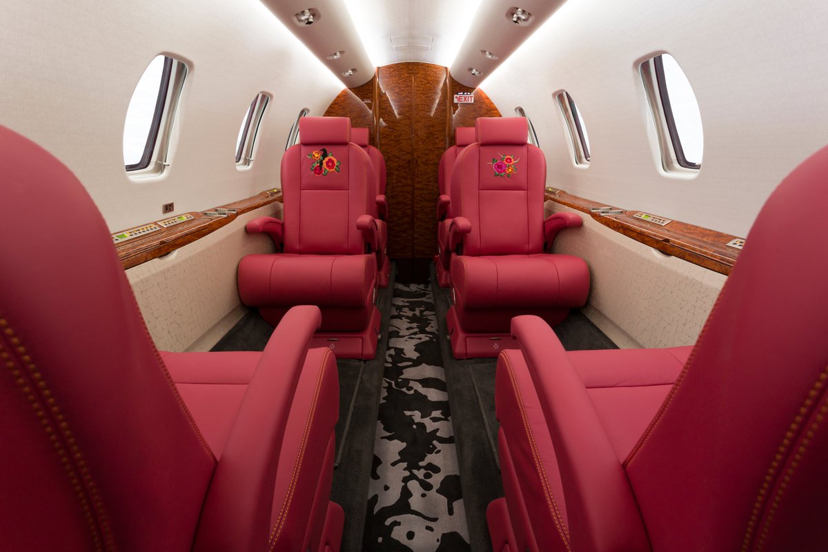 DuncanAviation's tweet photo. We recently commissioned a design for the company-owned Citation 560XLS from world-renowned artist Nancy Friedemann Sánchez. The design was brought to life by the aircraft artisans of our Lincoln facility. Watch now: https://t.co/iy2Feipr4C

#DuncanAviation #BizAv #Livery https://t.co/dorXaJ0RbX