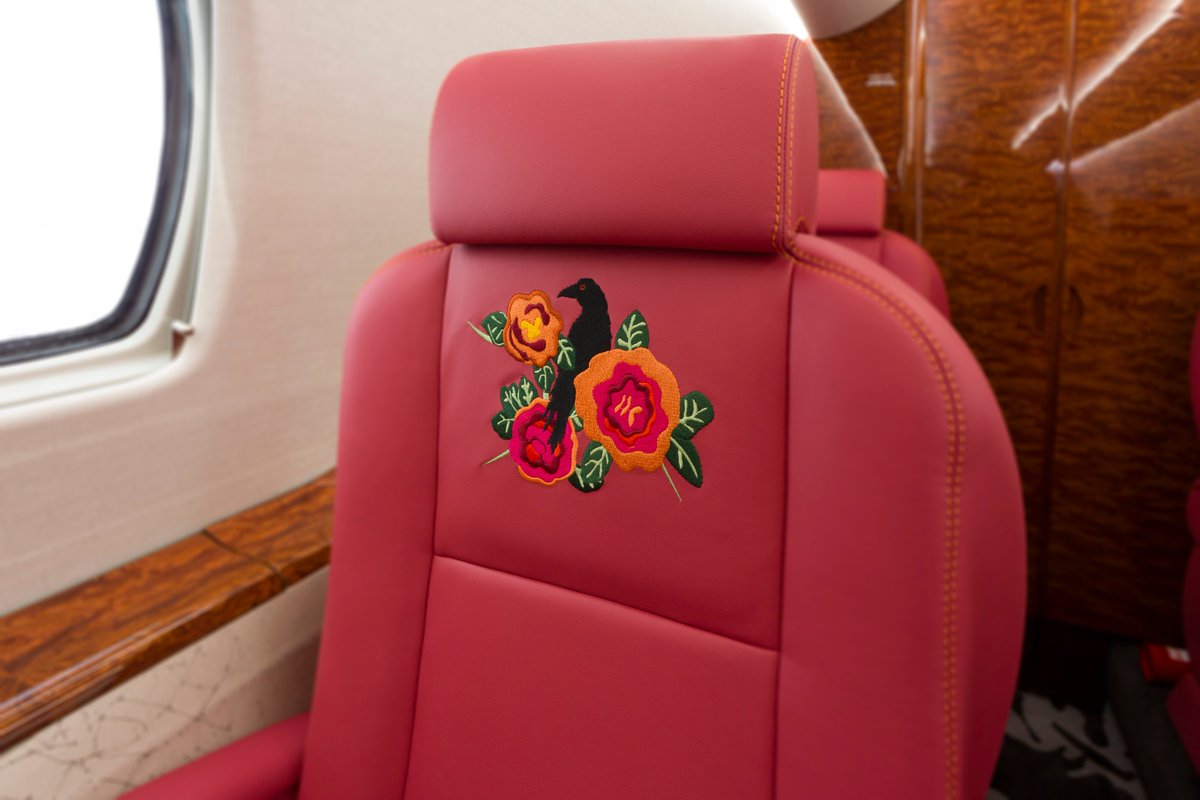 DuncanAviation's tweet photo. We recently commissioned a design for the company-owned Citation 560XLS from world-renowned artist Nancy Friedemann Sánchez. The design was brought to life by the aircraft artisans of our Lincoln facility. Watch now: https://t.co/iy2Feipr4C

#DuncanAviation #BizAv #Livery https://t.co/dorXaJ0RbX