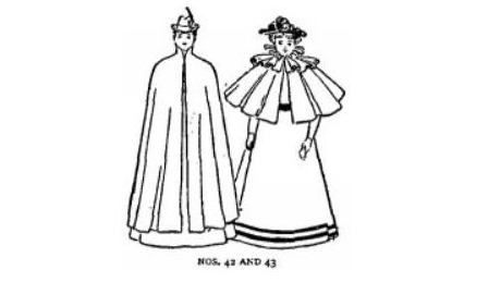 OutfitAuthority's tweet photo. "The one who can wear the long cloak in an unchallengeable manner is the short, stout woman, shown in sketch No. 42" - What Dress Makes of Us (1897) https://t.co/A6wVtbYVwC