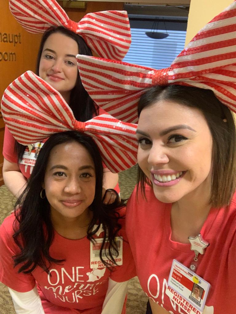 #NYPQueens Nurses Samantha Ueckerman, Lynnette Uy, and Natasha Cruz partnered with Saint Michael's Church in Flushing to collect donations of toys for local families so that no child feels passed over this holiday season. We hope their generosity will be contagious this season!