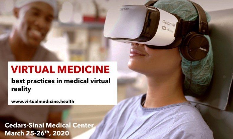 The medical #VR community re-unites on 3.25 <a href="/CedarsSinai/">Cedars-Sinai</a> for #vMed20. The conference will be showcasing some of the brightest minds in medical #VR. This is a must attend conference, and it has sold out each year. Sign up here: buff.ly/2VjBvAc