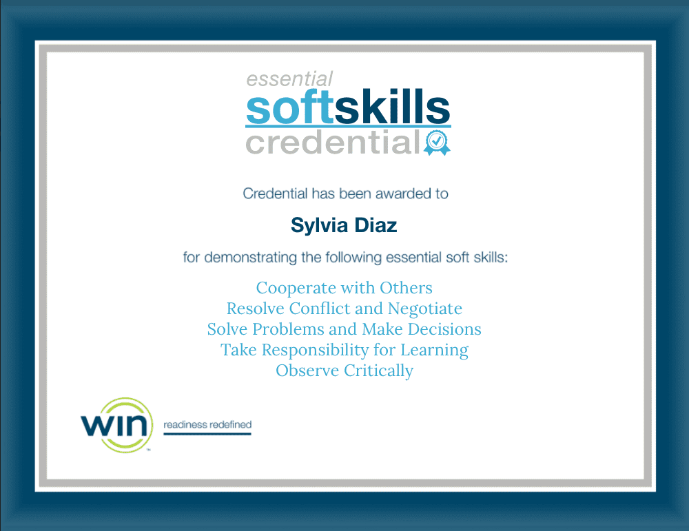 WINLearning_'s tweet photo. The #WINLearning business unit set a goal to earn the Essential Soft Skills Credential as a team. Modeling what we want for all learners & job seekers. #CareerReadiness #SoftSkills #CR4all #WINbig #growthmindset https://t.co/8JJ3RnqtBf https://t.co/Lwdj0f9Jl4