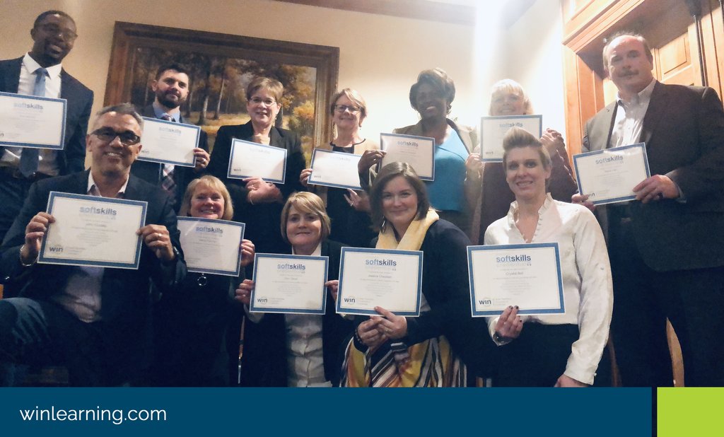 WINLearning_'s tweet photo. The #WINLearning business unit set a goal to earn the Essential Soft Skills Credential as a team. Modeling what we want for all learners & job seekers. #CareerReadiness #SoftSkills #CR4all #WINbig #growthmindset https://t.co/8JJ3RnqtBf https://t.co/Lwdj0f9Jl4