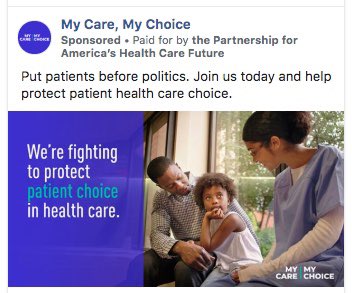 An industry front group launched a campaign to achieve this very purpose. Its name: “My Care, My Choice.” Its job: Trick Americans into thinking they currently can choose any plan they want, and that their plan allows them to see any doctor. They've spent big in Iowa 7/11