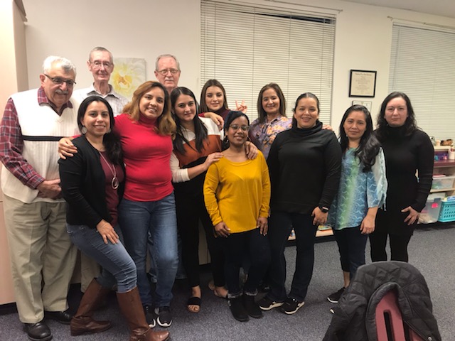 GisdFamilies's tweet photo. Pictures from Benold's after school ESL program potluck last week! These parents and students have been working hard on their English skills all semester while building relationships with each other and their instructors. #Benold #Georgetownproject #GISD https://t.co/HdYaWLq7Zq