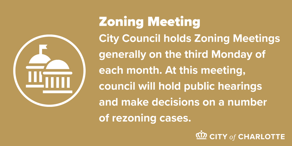 Agenda for the Dec. 16, 2019, @CLTMayor and #CLTCC Zoning Meeting: bit.ly/2POBQsh Watch the meeting at 5:30 p.m. on Facebook Live: facebook.com/cltgov