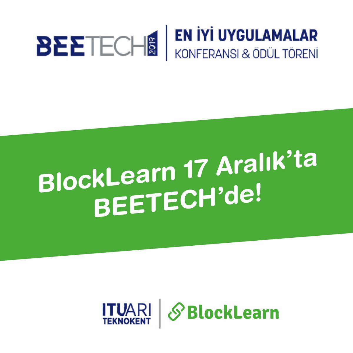 blocklearnxyz's tweet photo. BEETECH 2019 En İyi Uygulamalar Konferans Serisi kapsamında 17 Aralık saat 15.00'te İTÜ Arı Teknokent'te BlockLearn'ü anlatacağız. Sizi de bekleriz.

Kayıt için: https://t.co/miZ0j9TlP1

#elearning #blockchain #interactivelearning #blocklearn #itucekirdek #beetech2019 https://t.co/WKfCzIaaf8