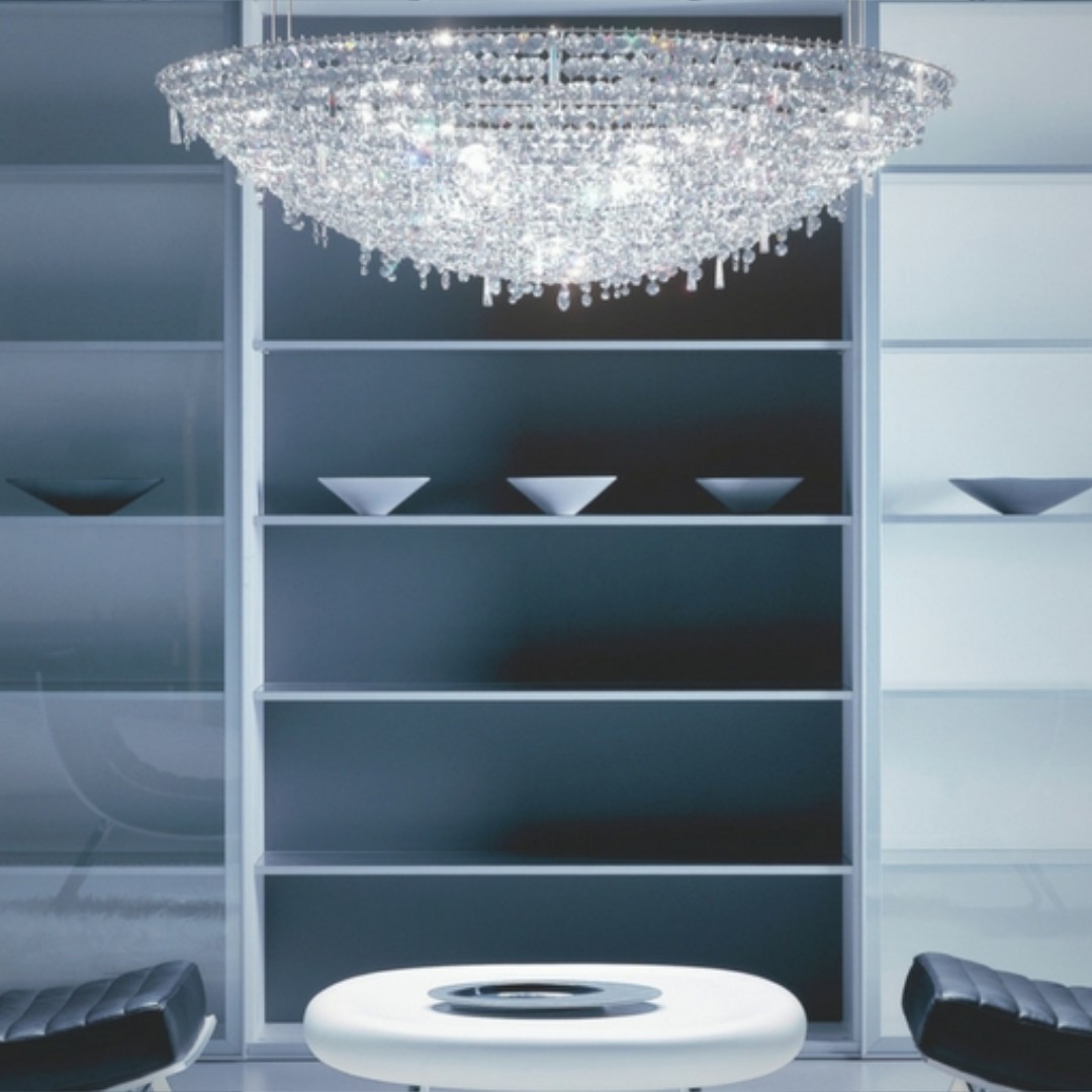 Oozing glamour, luxury and opulence this amazing crystal pendant light ticks all the boxes that we love about this modern piece.

#lighting
#lights
#interiordesign
#design
#interiordecor
#decor
#lightingideas