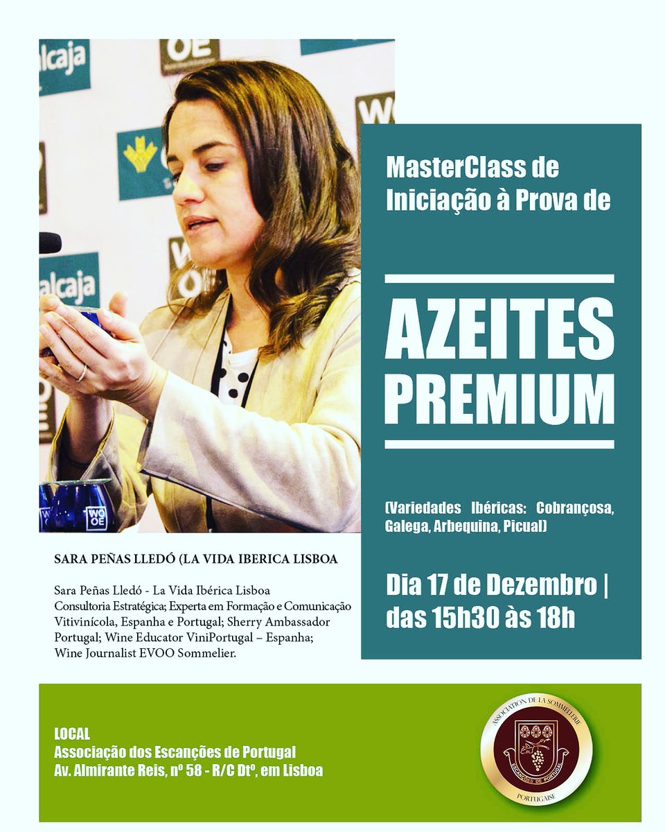 saralledo's tweet photo. Amanhã temos prova de Azeites VE da nova colheita 😊🍃 Espanhóis e Portugueses, das variedades ibéricas: Galega, Cobrançosa, Arbequina, Picual e Manzanilla Cacereña #colaboraçõesAEP #EscançõesdePortugal #Azeites #VirgemExtra #Premium #AOVE #EVOO #EvooSommelier @lavidaiberica 💚 https://t.co/ycDn2V31Cp