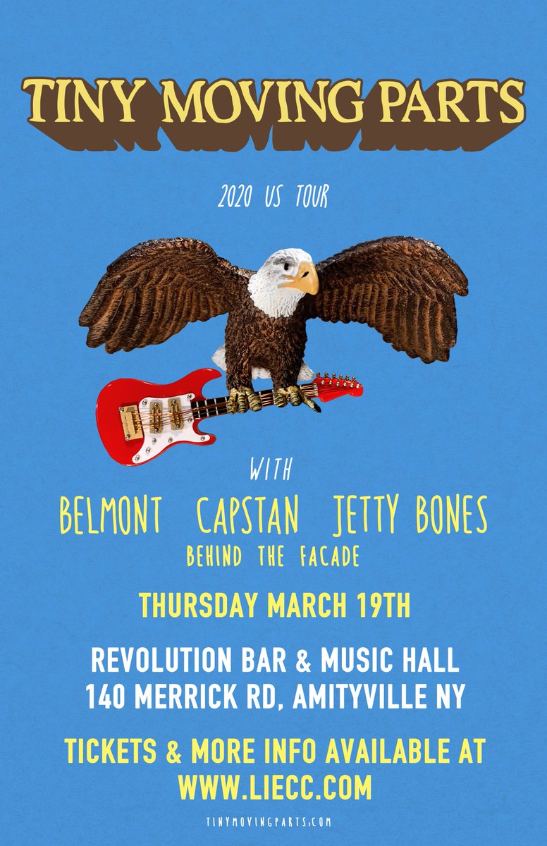 behindthefacade's tweet photo. catch us opening up for our one of our favorite bands, @TinyMovingParts, on march 19th along with @CapstanBand, @BelmontChicago &amp; @jettybonesmusic! https://t.co/ulfX1x7Fke