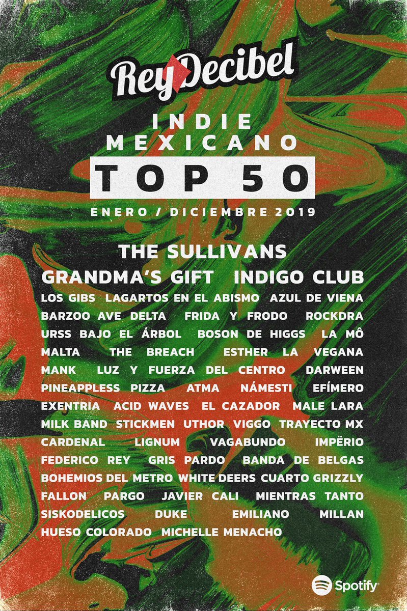 Esto me tomó por sorpresa. ¡Salí en el Top 50 de @ReyDecibelMx! Y lo mejor, representando al sureste junto a otros grandes proyectos como <a href="/AveDelta/">Ave Delta</a> <a href="/acidwavesxx/">Acid Waves</a> <a href="/BarzooBand/">Barzoo</a> <a href="/MankBand/">Mank!</a> y <a href="/Pargoband/">Pargo</a>