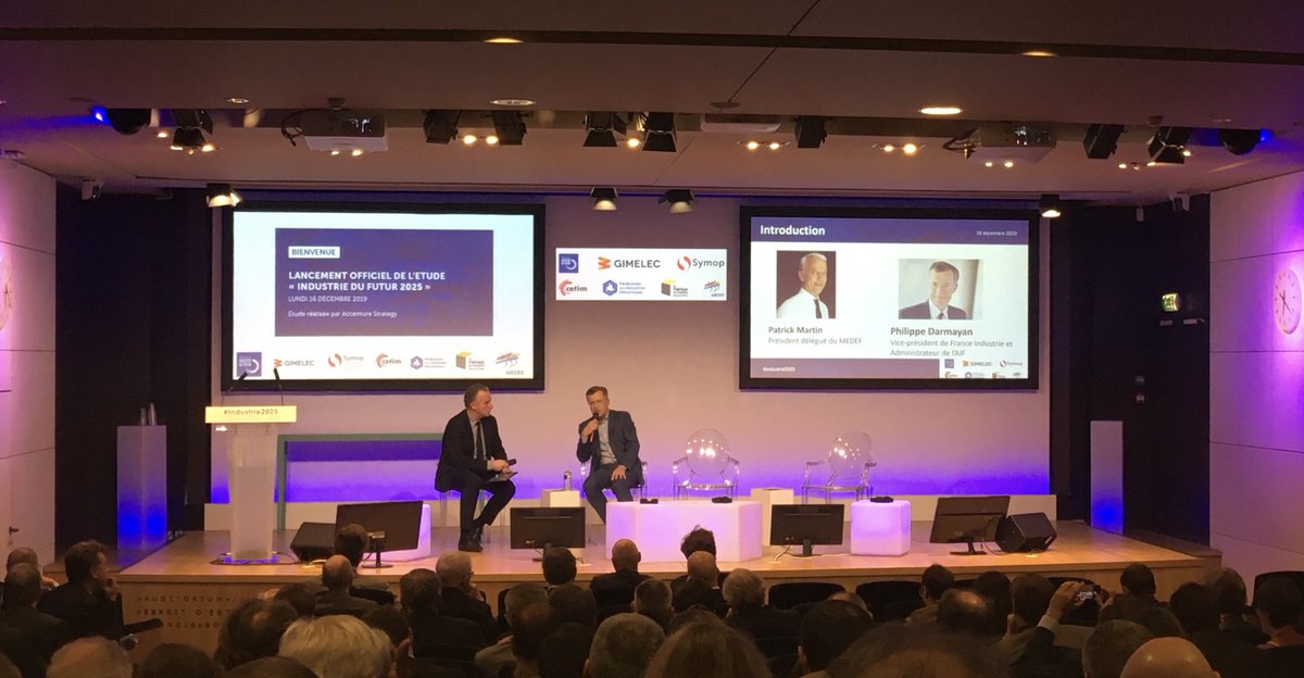 IndustrieFrance's tweet photo. GO #Industrie2025 Introduction Philippe Darmayan ⁦@FR_Industrie⁩ pr le lancement officiel de l’étude Industriedufutur 2025 #bilan #projection ⁦@industrie_futur⁩ ⁦@Gimelec⁩ ⁦@le_Symop⁩ ⁦@Cherfaoui_Cetim⁩ ⁦@La_FIM⁩ ⁦@LFI_LaFabrique⁩ @medef https://t.co/SNeuBtE05A