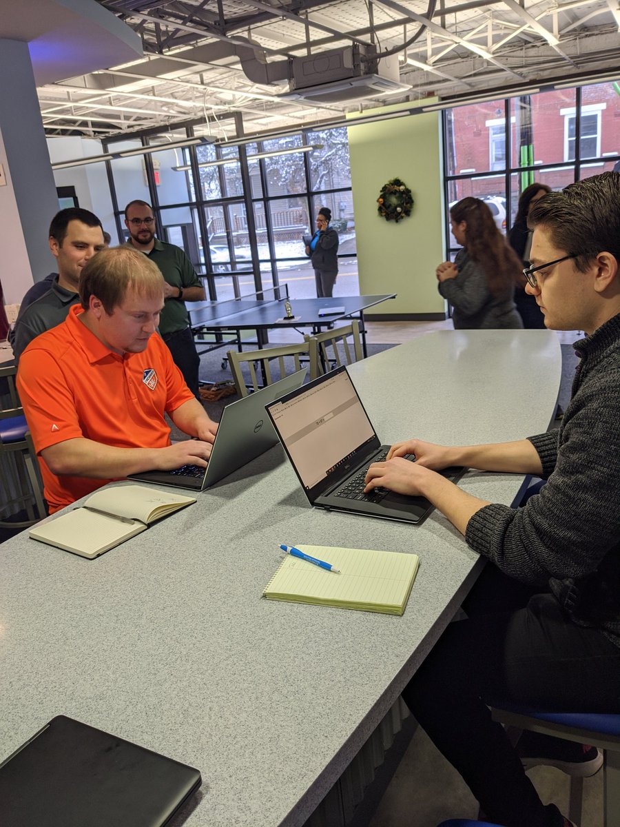 BAmbrosius2's tweet photo. @Projetech_Inc held an Arithmetic challenge at lunch today. Not surprised that it came down to two developers in the final round. Congrats to Joe Disalvo for taking home the trophy and @shullsa as runner-up! #projetechculture #competition #MaaS #MaximoasaService https://t.co/JZfBQVZEyw