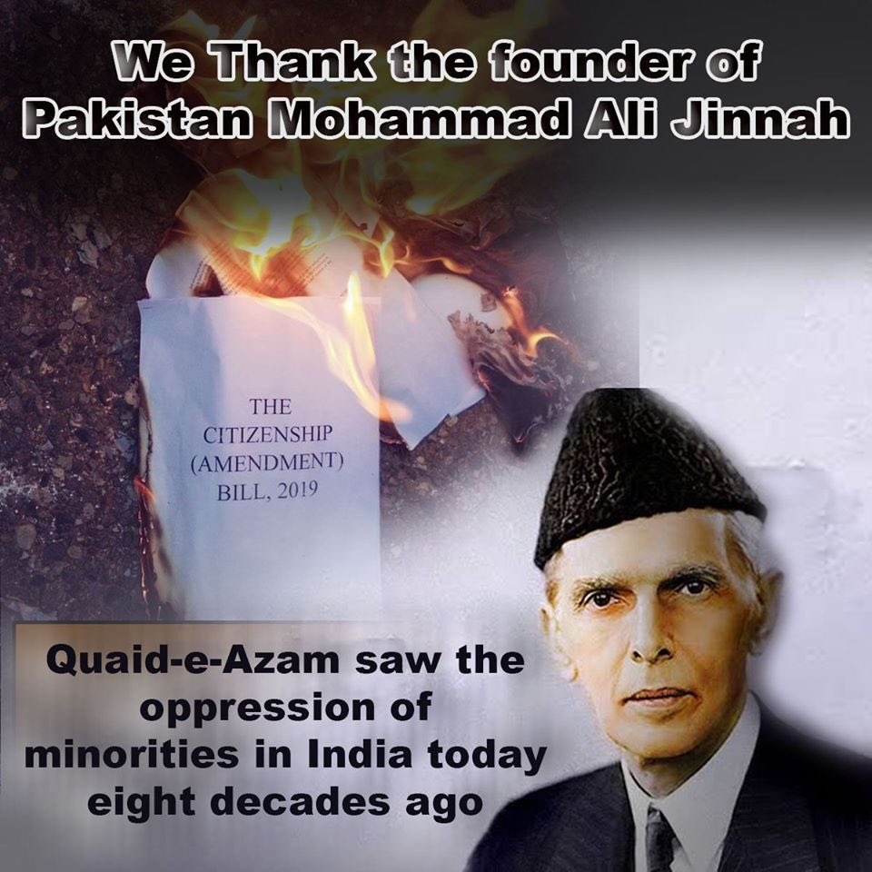Obaid on Twitter: "" Muslims who are opposing Pakistan will spend rest of their lives proving loyalty to India " - Quaid e Azam Mohammad Ali Jinnah - Founder of Pakistan #ThankYouJinnah