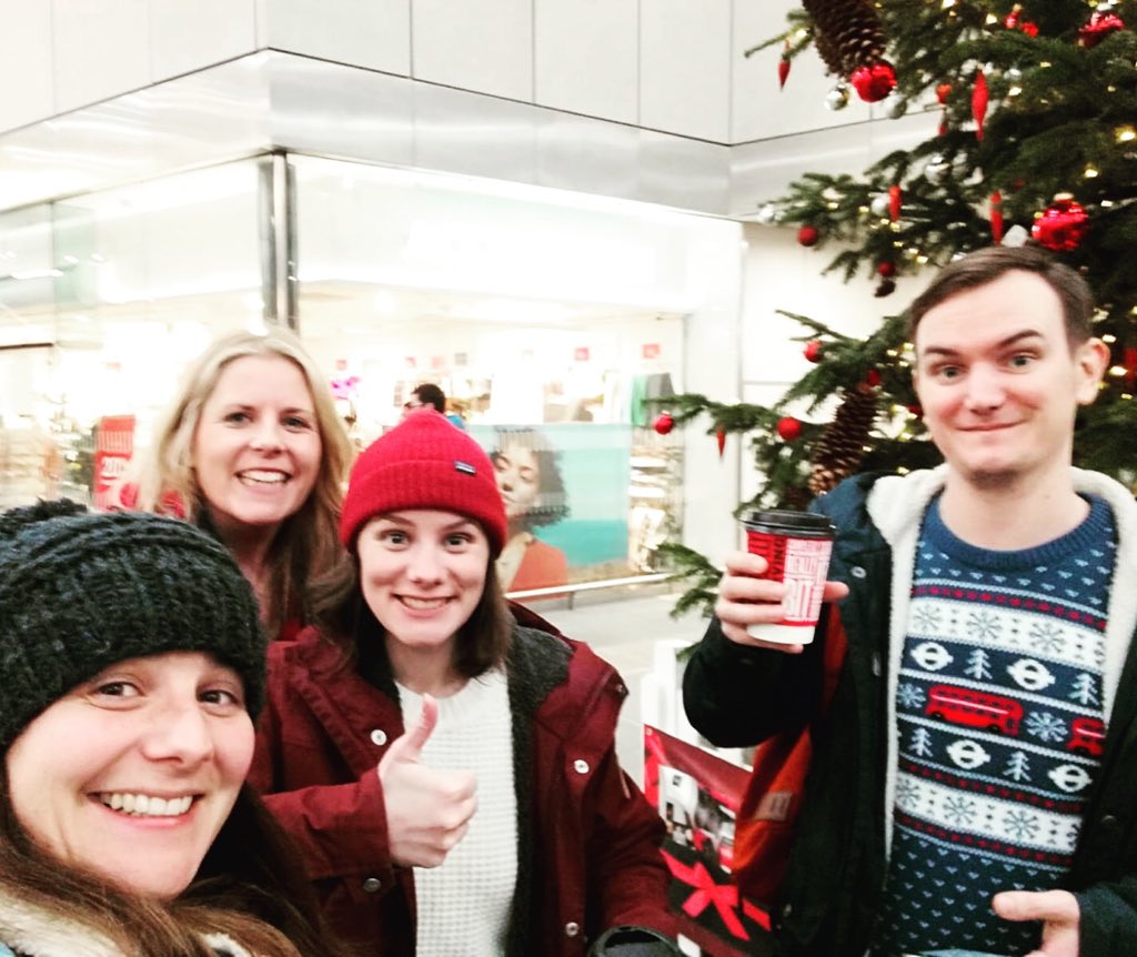 Getting ready to sing some carols at London Bridge railways station in support of <a href="/crisis_uk/">Crisis</a> Come down and give us a listen, we’re here from 6-7pm tonight! #tfl #londonchristmas #carols #charity