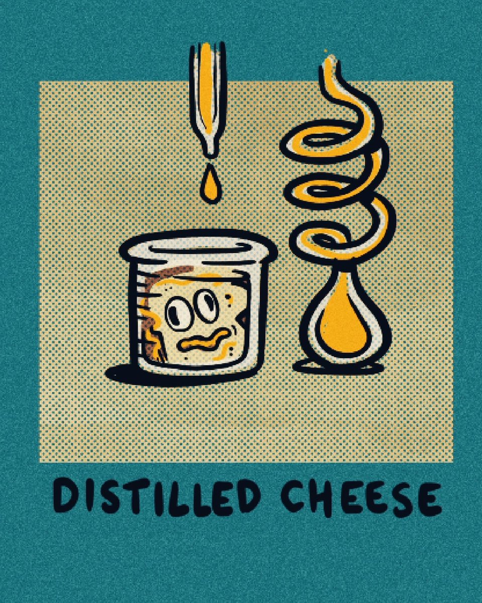 natebear's tweet photo. What is the essence of melty-ness? #notgrilledcheese 8/9
#illustration #art #grilledcheese #distilled #distillery #cheesesandwhich #nom #snacks #lunch #munchies #artists #illustrators #cheese #vegancheese https://t.co/Vf2pvk3a9f