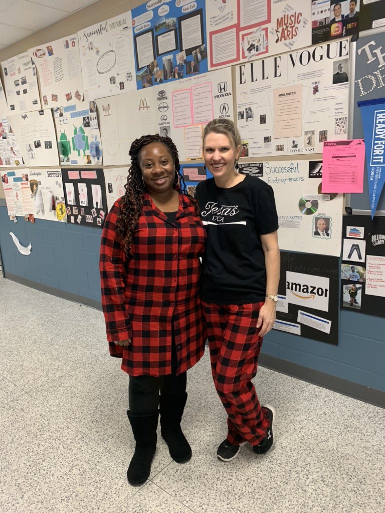 TravisHS_Stuco's tweet photo. Tigers showing their holiday spirit in their pajamas! #allin https://t.co/92NZ3RccEK