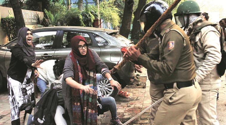 2012Mobin's tweet image. This image should haunt the conscience of the World's largest democracy. A powerful image, symbolic of the courage of these brave women against the majoritarian hatred unleashed by the state.