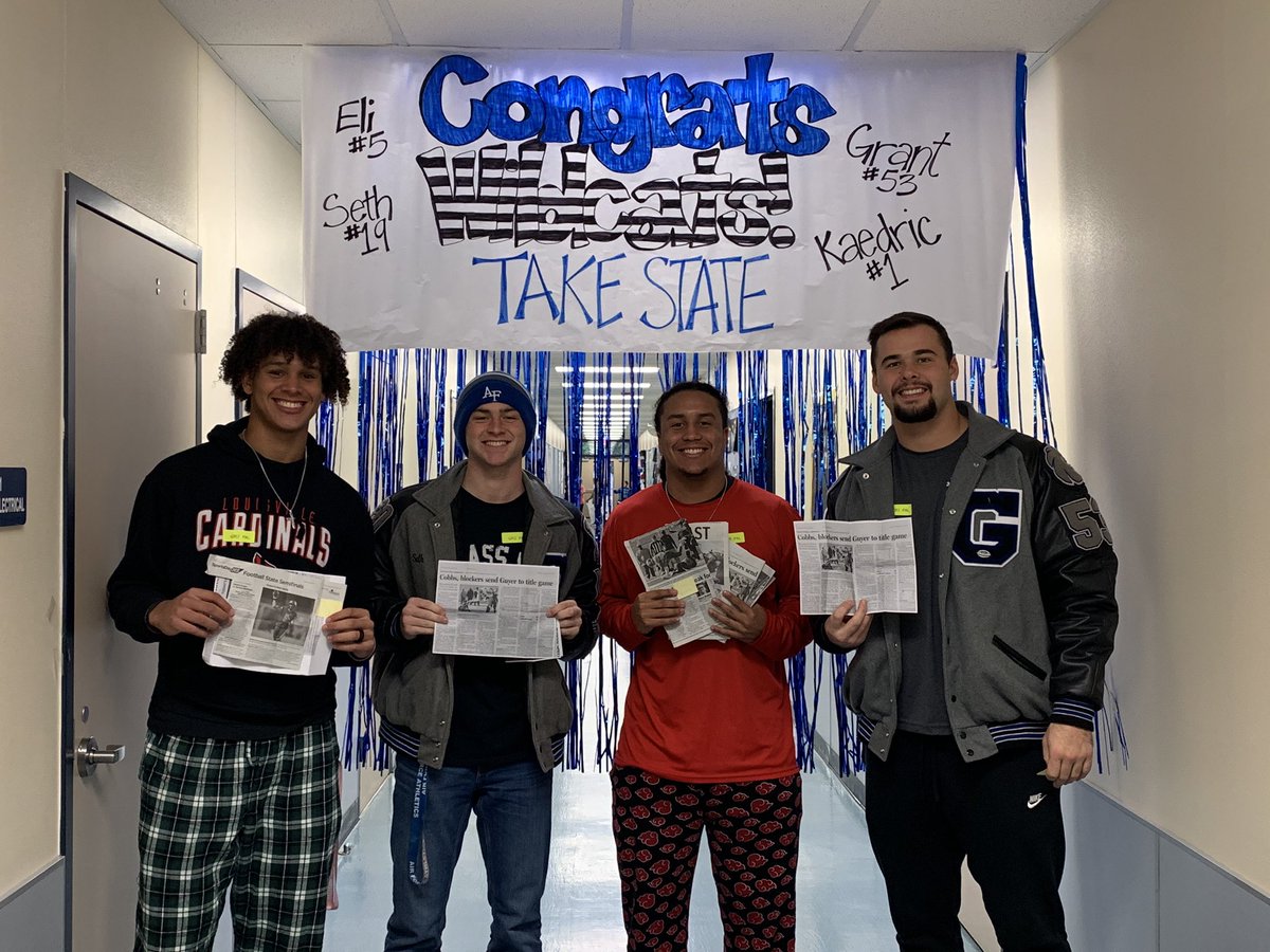 These are great guys on and off the field! McNair is behind you! #takestate #TheGuyerWay #WeareMcNair <a href="/GHSPrincipalSPP/">Dr. Shaun Perry</a> <a href="/CSOSUAVE17/">Mr. Hailey</a> <a href="/sobara/">Susannah O'Bara</a>