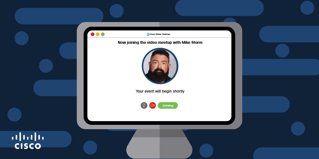 CiscoSecure's tweet photo. Want to hear directly from Mike Storm, Cisco's very own Distinguished Cybersecurity Engineer, discuss the issues and solutions small businesses can use to help empower them to focus their efforts where they are needed most? Register for the live meetup: https://t.co/V85Q8ebfEe https://t.co/HXvnz2U7b8