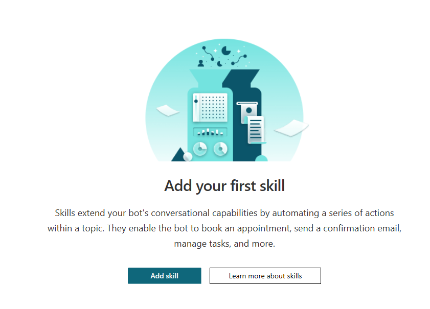 mspoweragents's tweet photo. Announcing Skills integration with Microsoft Power Virtual Agents!
https://t.co/cA6CIzKsqf https://t.co/sHroRcUPJs