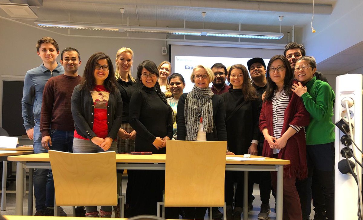 IEC2019_2020's tweet photo. Today we ended the last lesson of 'export in practice' with Marita, a true expert of international export. Thanks Marita for interesting lessons and wonderful time together. We are so ready to help Finnish companies with their export business :) #iectamk #tamk #export #vienti https://t.co/Db2SWPP3n3
