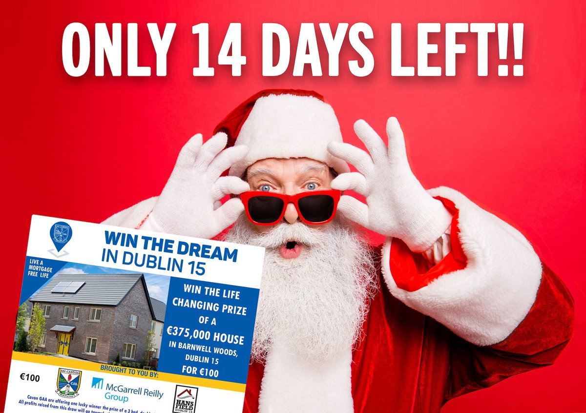 Don't miss out on your chance of winning a house worth €375,000! Get your ticket NOW at winindublin15.ie ⏰