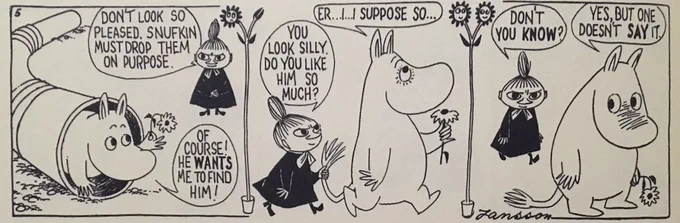 so they confirmed that "the conscientious moomin" is getting adapted for moominvalley, I wonder if they'll include........... 