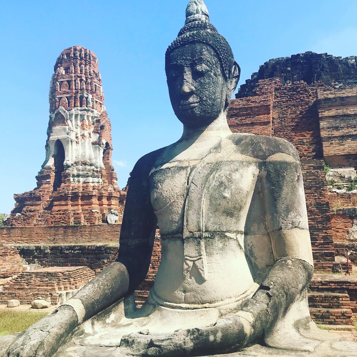 AnnaRydholm's tweet photo. First impressions of Thailand - visiting #Ayutthaya - the old capital of Siam and an #UNESCO world #heritage site. https://t.co/opHO3h12SB