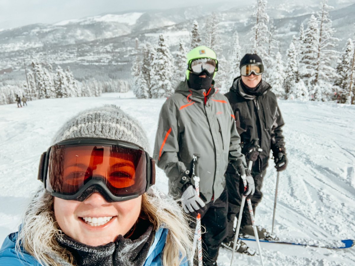 Frozen hair and happy hearts on Peak 10 celebrating <a href="/breckenridgemtn/">Breckenridge Resort</a> birthday!