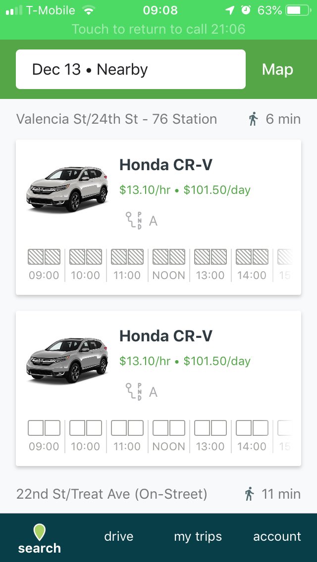 #Zipcar #Avis ripoff—double check your rental prices with #Zipcar the prices are higher in the App that when you call a rep-in SF Mission.
