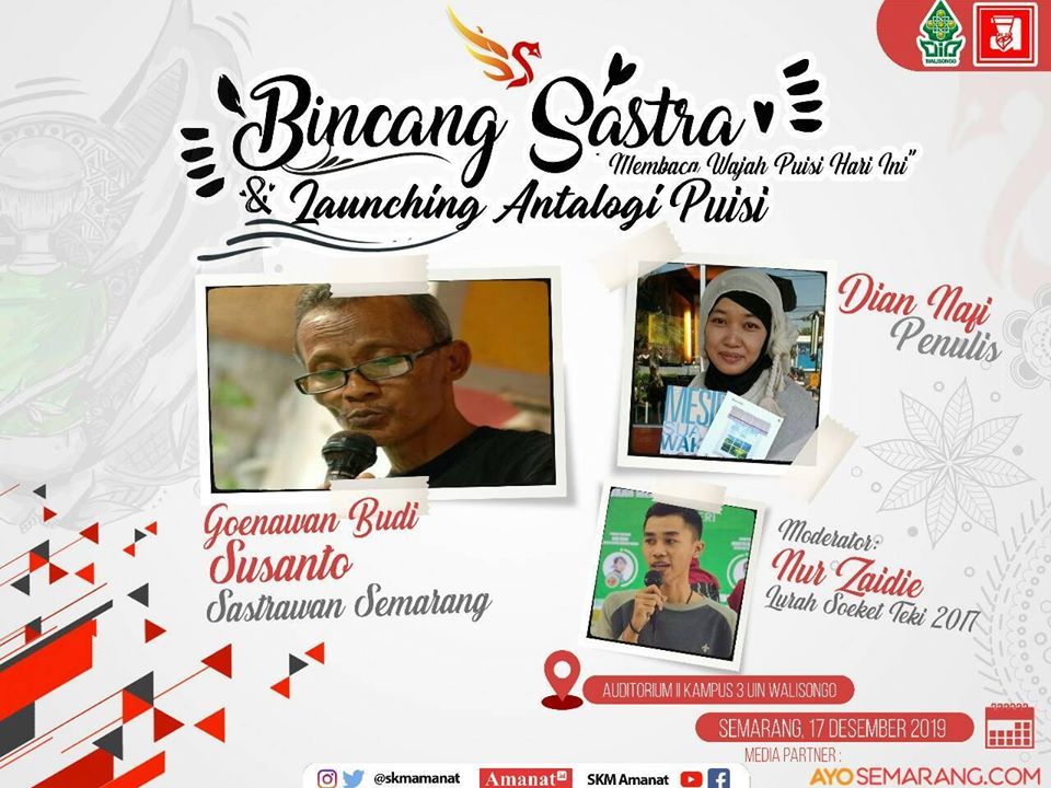 KedaiAbg's tweet photo. Launching Antologi Puisi UIN Walisongo https://t.co/aMNnwQM92c https://t.co/2Qvn5yUB6j