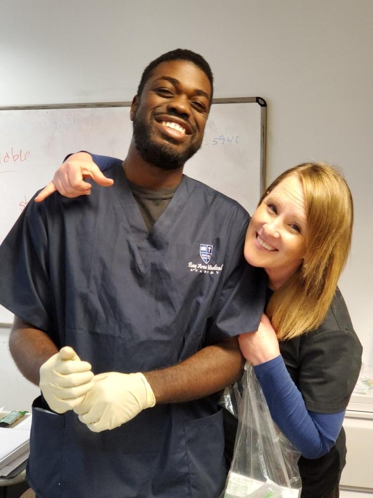 bama_sf's tweet photo. Phlebotomy life at Bay Area Medical Academy. 😎 https://t.co/aTPBVIMB2T
