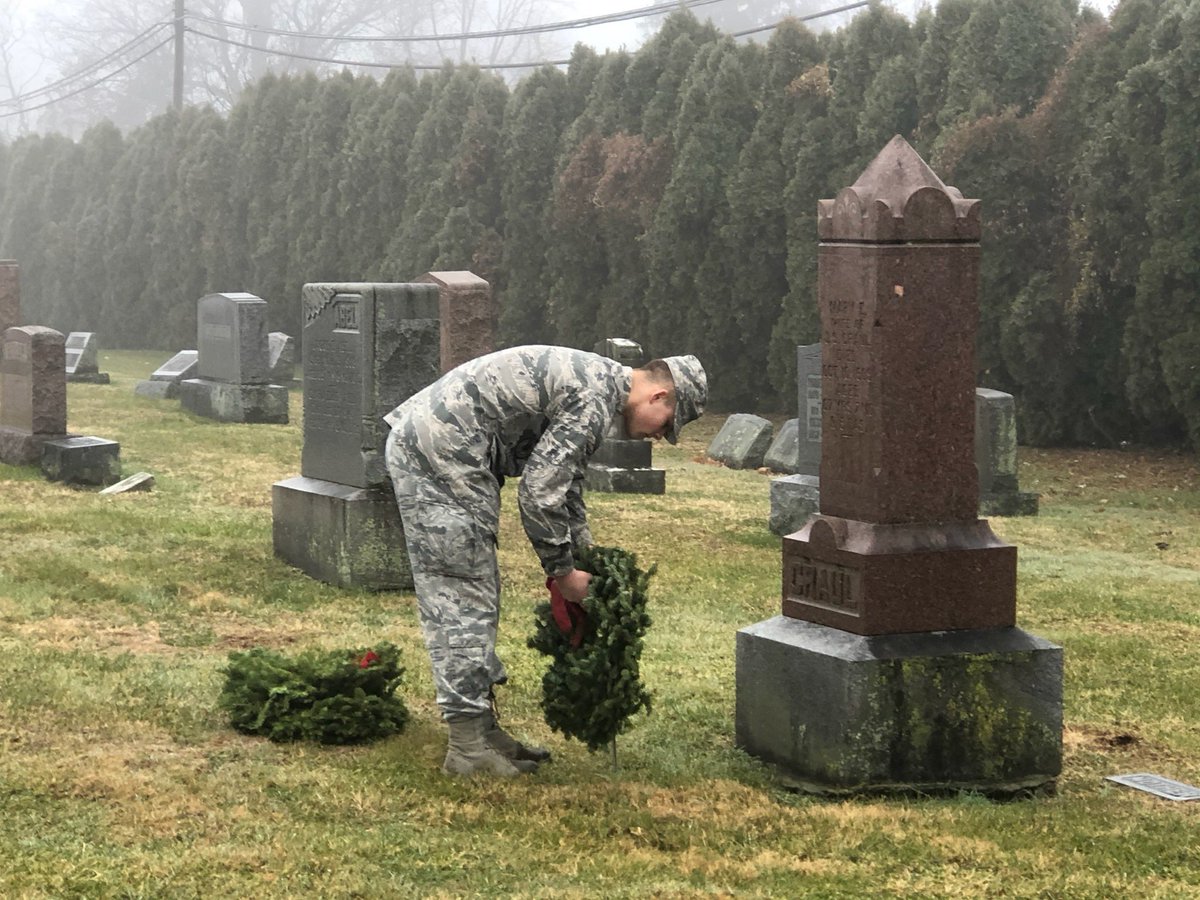 cyafjrotc's tweet photo. This past weekend, cadets participated in National Reefs Across America Day at Manchester Union Cemetery. This day is deticated to remembering the sacrifices veterans have made in wars, dating back to the American Revolution. We thank and salute all of our veterans! https://t.co/PahmizYUHb