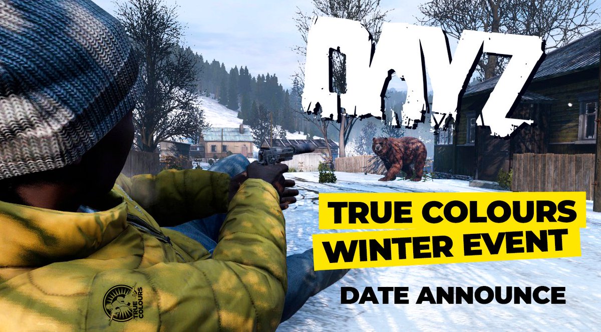 True Colours Winter PVP Event date announced!

Watch, Like and get involved - its gonna be a cold one ❄️

youtu.be/JR8I5wELJ_Y

<a href="/DayZ/">DayZ 🖥 🎮 ❤️</a>