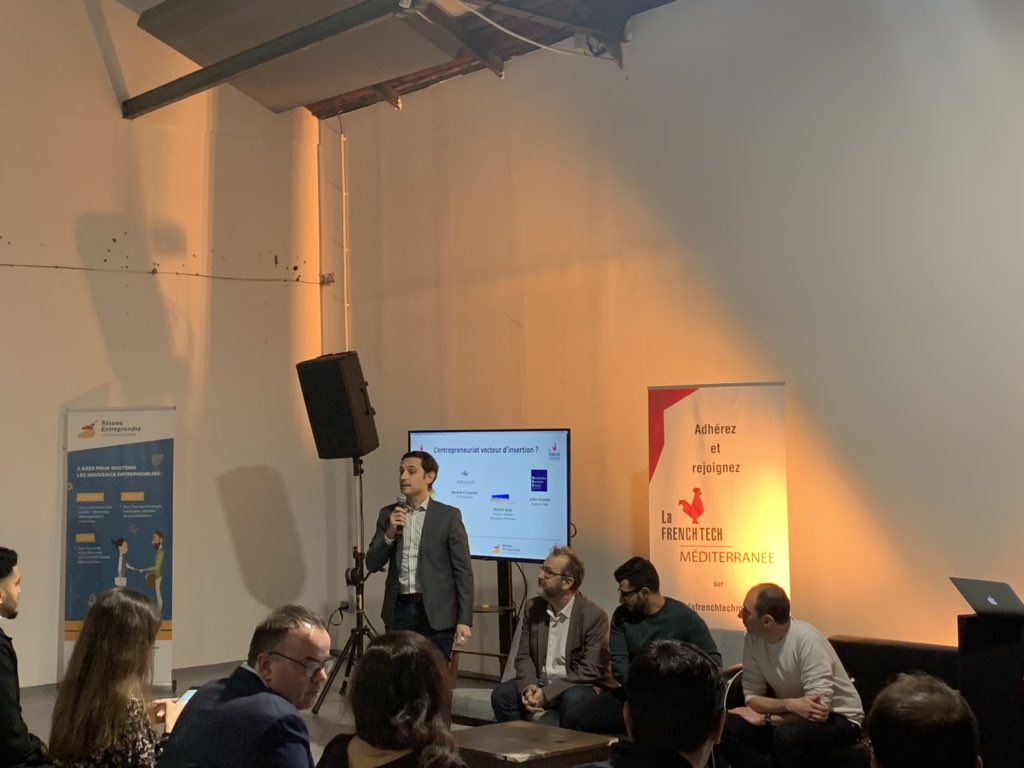 Table ronde avec pour thème « l’entrepreneuriat vecteur d’insertion ? » <a href="/elinya34/">El ouachmi nordine</a> @JulienGranata Fabien Mouton et Vincent Arvis <a href="/LaFrenchTech/">La French Tech</a> <a href="/RsoEntreprendre/">Réseau Entreprendre</a> <a href="/ReseauLr/">Réso Entreprendre LR</a> #FrenchTechTremplin #FTTremplin