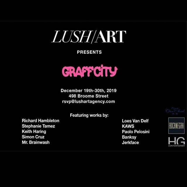 Check out my amazing superstar wife <a href="/stephanietamez/">stephanie tamez</a> at the GRAFFCITY Art Exhibition on Dec 19th-30th 7-10pm. Email rsvp@lushartagency.com for more info. 
Thank you to  @solicorbelle and <a href="/philippeartus/">Artus Philippe</a> @hgcontemporary and @lushartagency for their support … ift.tt/2RVbwPI